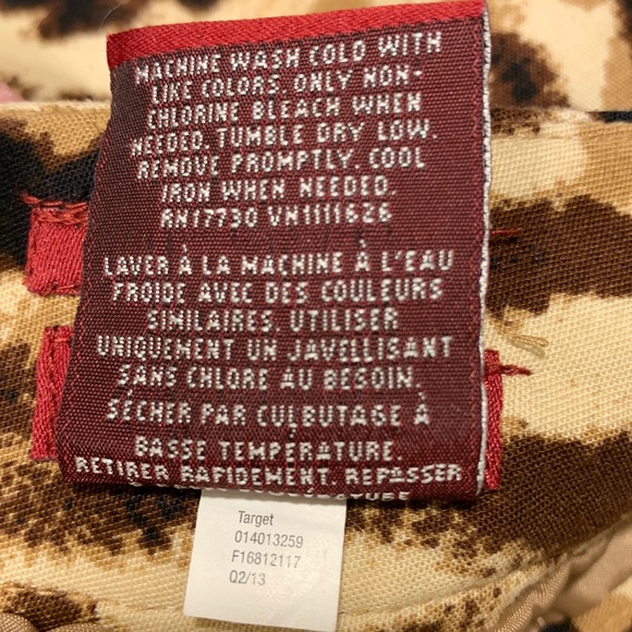 MERONA Women’s Animal Print Cotton/Polyester Lined Pencil Skirt Size 10 - Picture 6 of 8